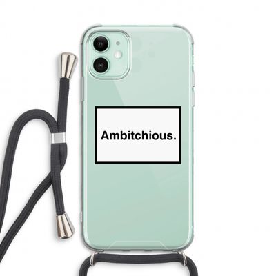Ambitchious: iPhone 11 Transparant Hoesje met koord