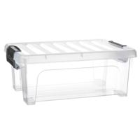 Multi Storage Opslagbox met deksel - transparant - 8 liter - 36 x 25 x 14 cm - kunststof