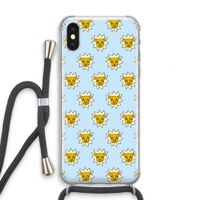 Leeuwenkoppen: iPhone X Transparant Hoesje met koord