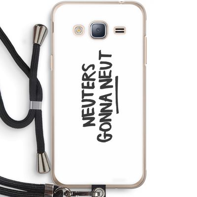 Neuters: Samsung Galaxy J3 (2016) Transparant Hoesje met koord