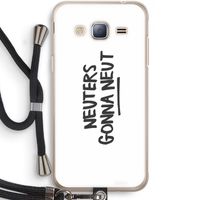 Neuters: Samsung Galaxy J3 (2016) Transparant Hoesje met koord