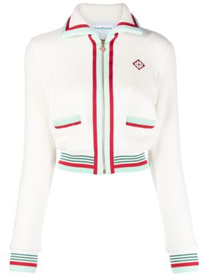 Casablanca veste crop en tissu éponge