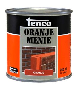 Oranje menie 0,25l verf/beits - tenco