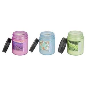 Beliani - FRUITY BLOOM - Geurkaars set - Witte thee|Lavendel|Jasmijn