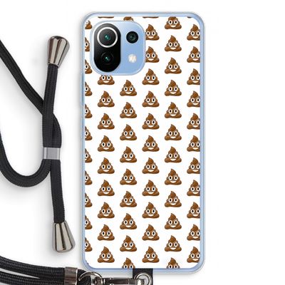 Poop emoji: Xiaomi Mi 11 Lite Transparant Hoesje met koord
