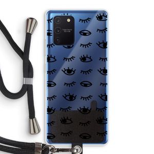 Eye pattern #2: Samsung Galaxy Note 10 Lite Transparant Hoesje met koord