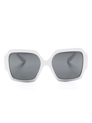 Versace Eyewear lunettes de vue carrées à plaque Medusa - Blanc