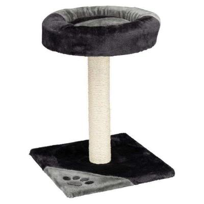 TRIXIE Tarifa Kattenboom Hoogte 52 cm grijs en zwart pluche en natuurlijke sisal