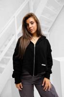 Off The Pitch Frayed Edge Cropped Vest Dames Zwart - Maat S - Kleur: Zwart | Soccerfanshop