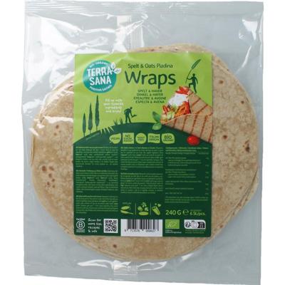 Terrasana Piadina wraps spelt en haver bio