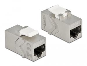 DeLOCK Keystone Module RJ45 jack to RJ45 jack Cat.6A keystone module