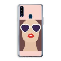 Red lips: Samsung Galaxy A20s Transparant Hoesje