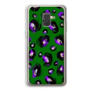 Green Cheetah: Samsung Galaxy A8 (2018) Transparant Hoesje