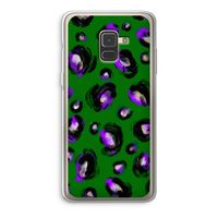 Green Cheetah: Samsung Galaxy A8 (2018) Transparant Hoesje