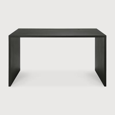 Ethnicraft Bureau 'U' Gevernist Eikenhout, 140 x 70cm, kleur Zwart