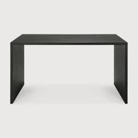 Ethnicraft Bureau 'U' Gevernist Eikenhout, 140 x 70cm, kleur Zwart