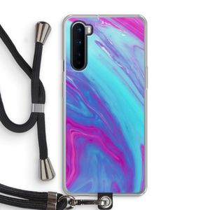Zweverige regenboog: OnePlus Nord Transparant Hoesje met koord