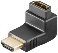 Enzo HDMI haakse adapter 90 graden gold 7580695