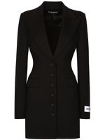 Dolce & Gabbana blazer ajusté à revers crantés - Noir