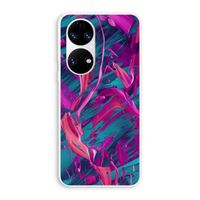 Pink Clouds: Huawei P50 Transparant Hoesje Pink Clouds: Huawei P50 Transparant Hoesje