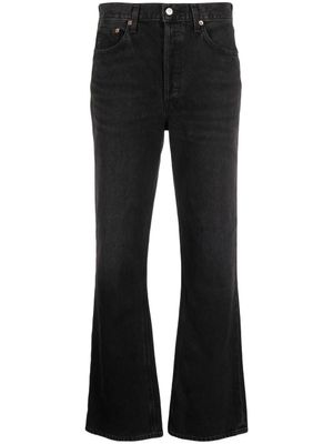 AGOLDE jean droit à taille mi-haute - Noir