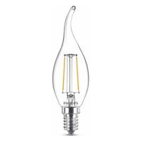 Philips LED Tipkaars Transparant - 25 W - E14 - warmwit licht