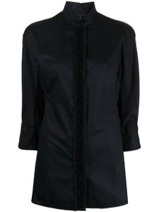 SHIATZY CHEN chemise à col mao - Noir