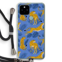 Luipaard: Pixel 5 Transparant Hoesje met koord Luipaard: Pixel 5 Transparant Hoesje met koord