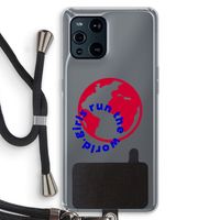 Run The World: Oppo Find X3 Pro Transparant Hoesje met koord