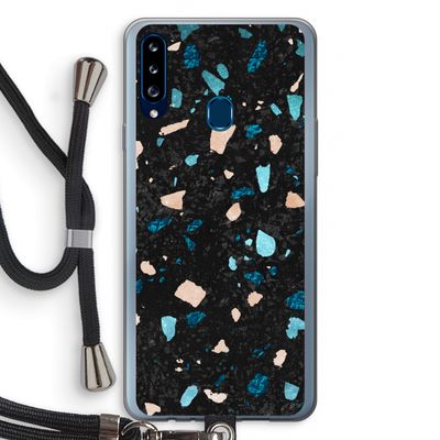 Terrazzo N°11: Samsung Galaxy A20s Transparant Hoesje met koord