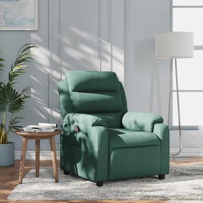 Fauteuil verstelbaar stof donkergroen