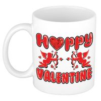 Mok/beker valentijn - Happy Valentine - 300 ml