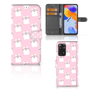 Xiaomi Redmi Note 11 Pro 5G/4G Telefoonhoesje met Pasjes Sleeping Cats