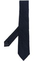 Emporio Armani cravate à imprimé géométrique - Bleu