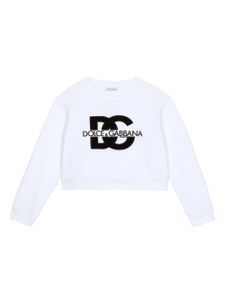 Dolce & Gabbana Kids t-shirt à imprimé DG - Blanc