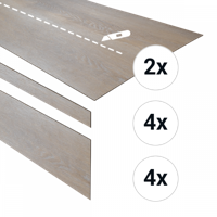 Douwes Dekker - PVC complete traptreden set Honing 152,4cm (PVC)