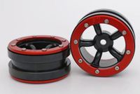 Metsafil Beadlock Wheels PT-Safari Zwart / Rood 1.9 (2st)
