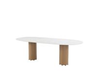 Colorado dining tafel amber ovaal keramiek travertin 240x105 cm 4SO - 4so