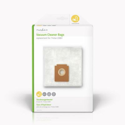 Nedis Stofzuigerzak | 4 Stuks | Synthetisch | voor Tristar JC861 | Wit | 1 stuks - DUBG220TRI4 DUBG220TRI4