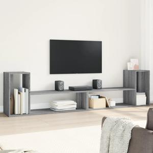 Tv-meubelen 2 st 100x30x50 cm bewerkt hout grijs sonoma eiken