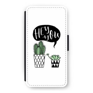 Hey you cactus: iPhone 12 Flip Hoesje