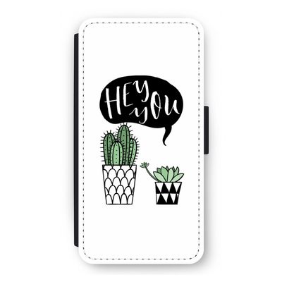 Hey you cactus: iPhone 12 Flip Hoesje