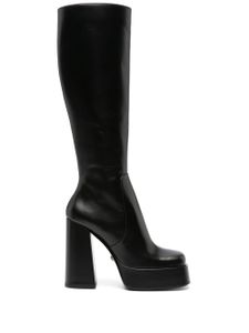 Versace bottines en cuir Aevitas à plateforme 125 mm - Noir