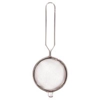 Theezeefje van chrome metaal 21 cm