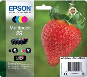 Epson inktcartridge 29, 180 pagina's, OEM C13T29864012, 4 kleuren