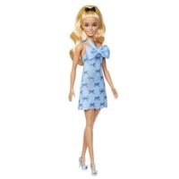 Barbie - Barbie Fashionistas Doll Babyblauwe jurk zonder rug met strik - Barbie - HYT93