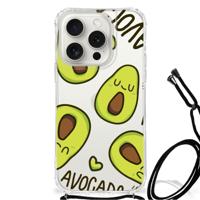 iPhone 15 Pro Stevig | Bumper Hoesje | Avocado Singing