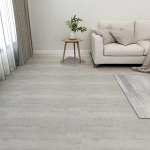 VidaXL Vloerplanken zelfklevend 55 st 5,11 m² pvc lichtgrijs