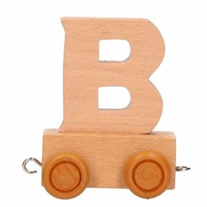 Houten letter trein B