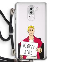 Gimme a call: Honor 6X Transparant Hoesje met koord